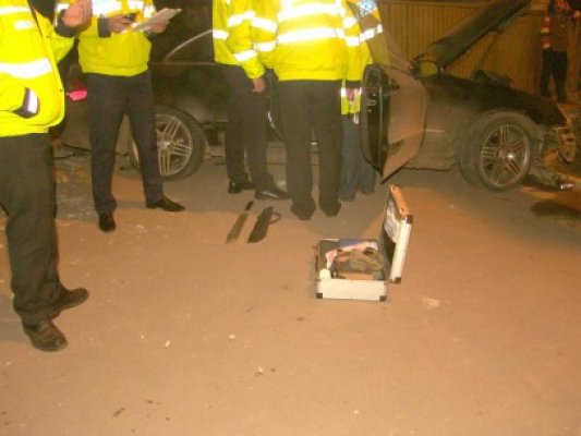 EXCLUSIV! Accident rutier la MURFATLAR, cu mașina Poliției: un șofer BEAT a VRUT să fugă!